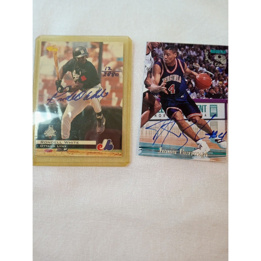 Vintage Ottawa Lynx Montreal Expos Card Autograph MLB Baseball Rondell White 90s